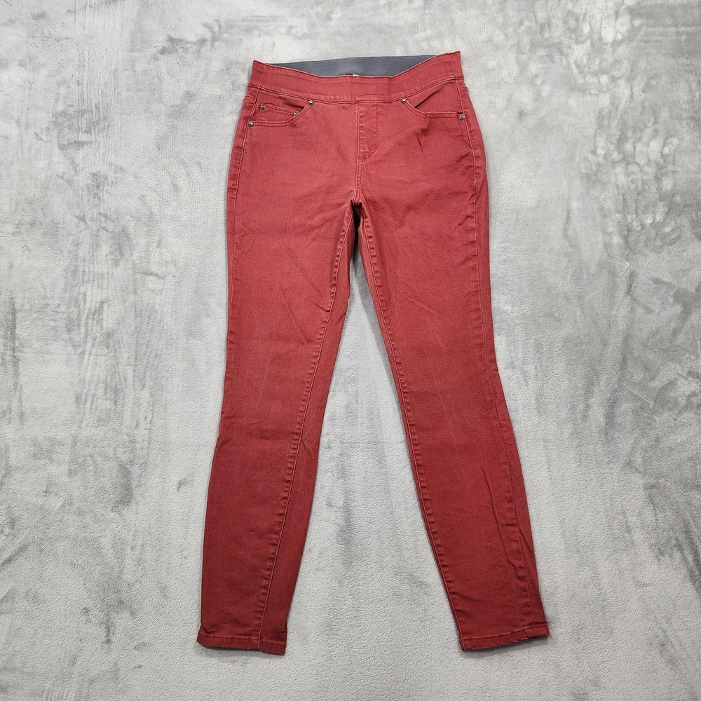 JAG Jeans Womens 6/28 Red High Rise Skinny Pull On Stretch Denim Casual Redwood